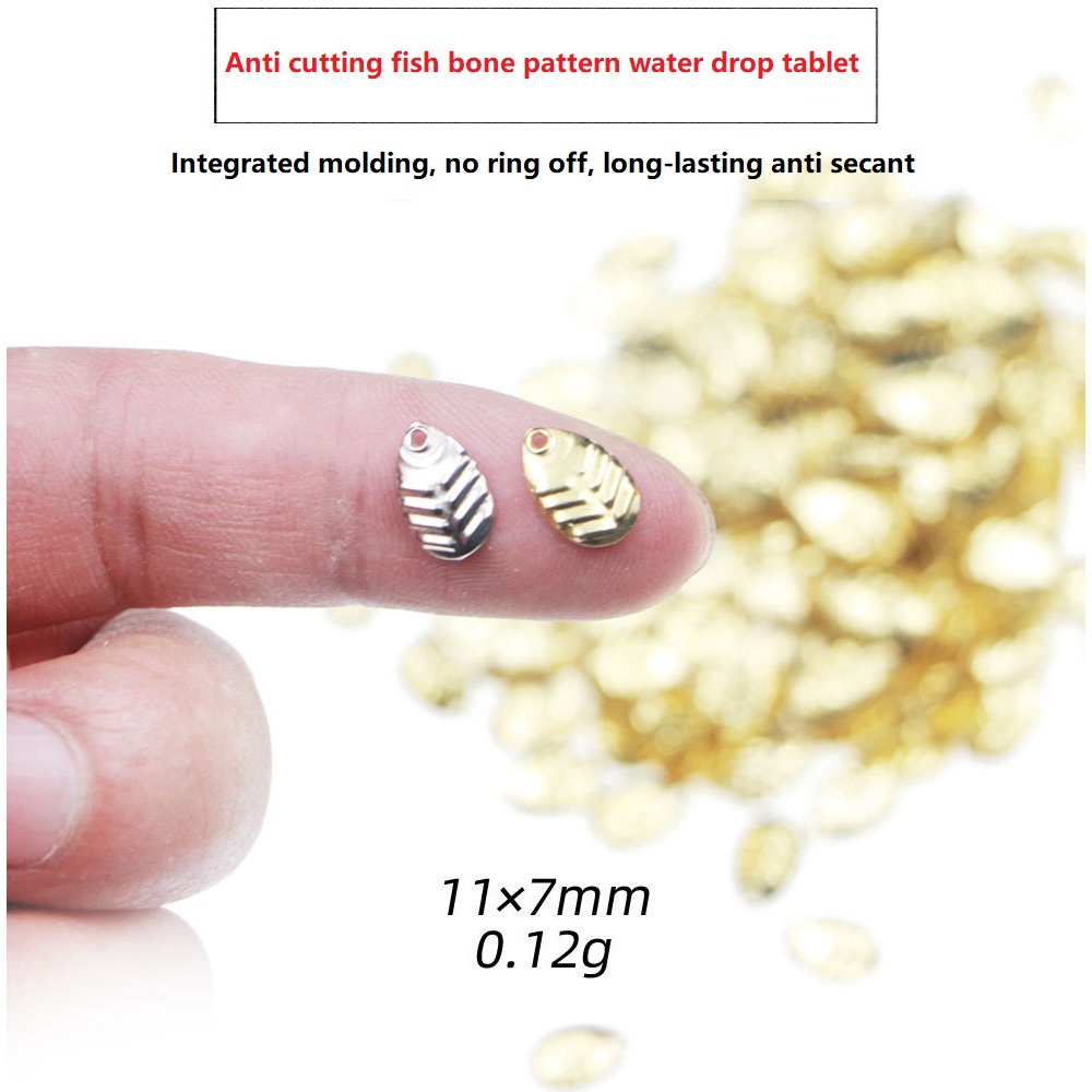 Fishing Lure Spoon - 50 pçs/lote diy girador de pesca