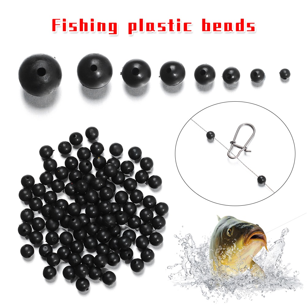 Fishing Lure Soft Plastic - 100 3 pçs/lote Pesca Espaço Contas