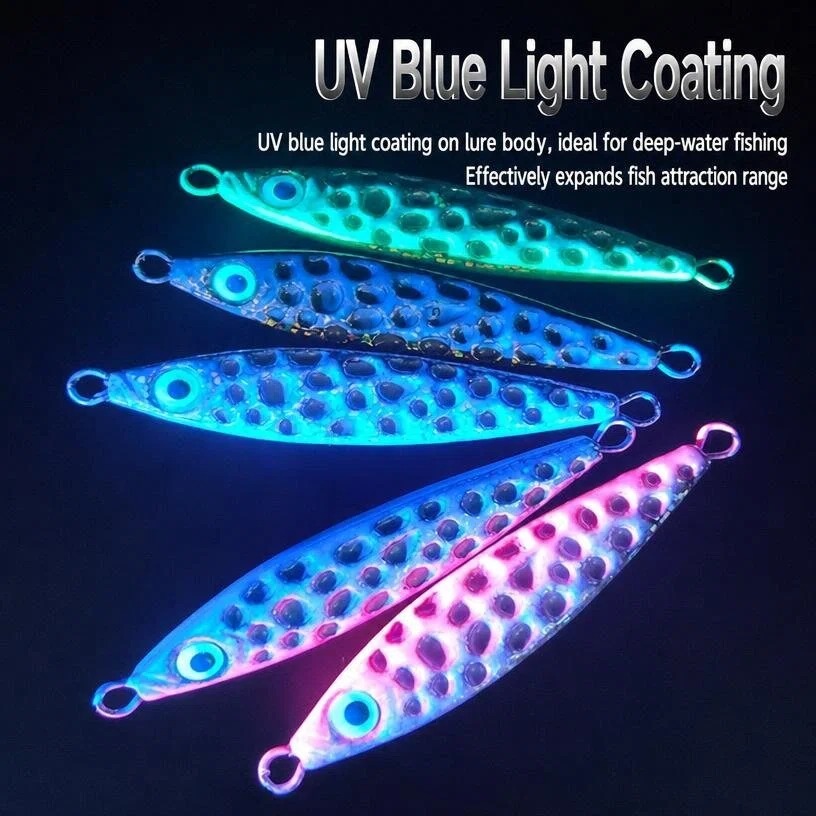 Fishing Lure Spoon - Isca de Pesca Metálica UV Laser