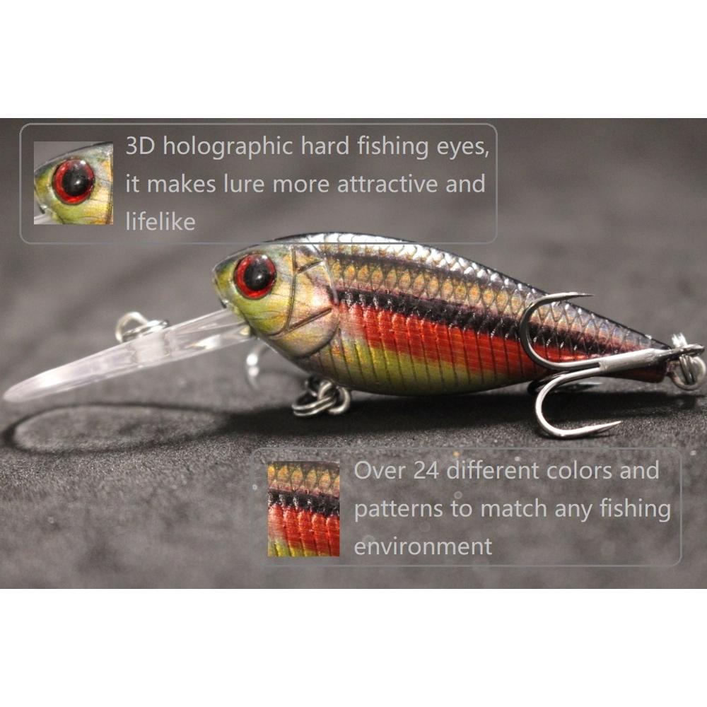 WLure Crankbait Isca de pesca  - Fishing Lure Crankbait avaliação e preço