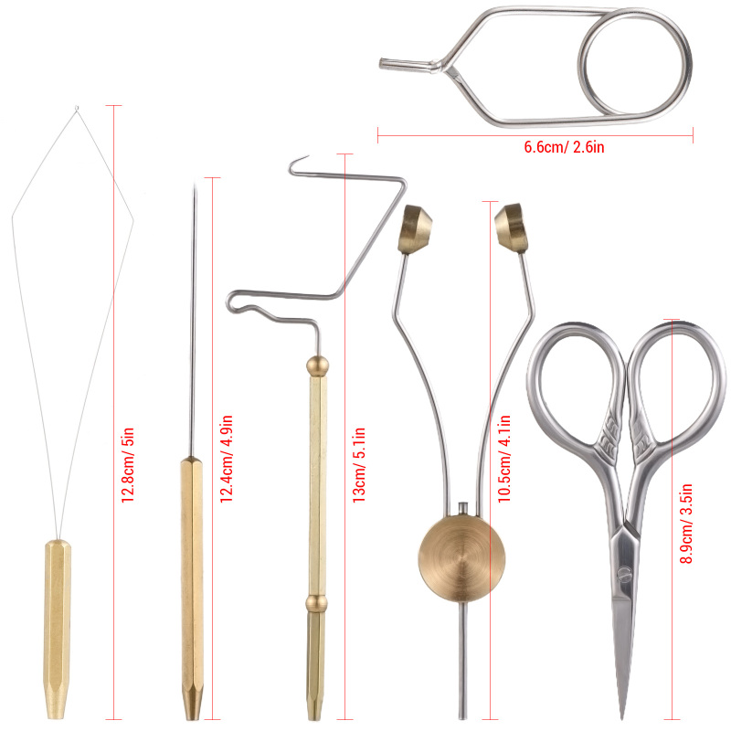 Aço inoxidável Fly Tying Tools - Fishing Lure Kit avaliação e preço