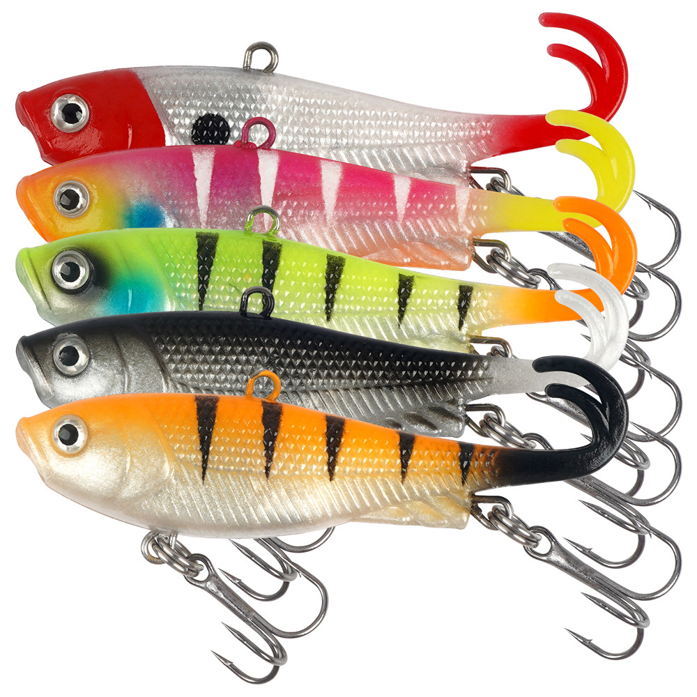 5 pçs pré-equipado gabarito ca - Fishing Lure Swimbait avaliação e preço